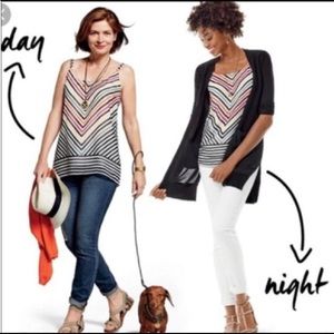 Cabi linea striped tank top Size XS - never worn